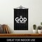 G128 Combo Pack Garden Flag Hanger 14IN & Garden Flag In God We Trust Patriotic Printed 12x18IN Double Sided Yard Garden Lawn Decoration